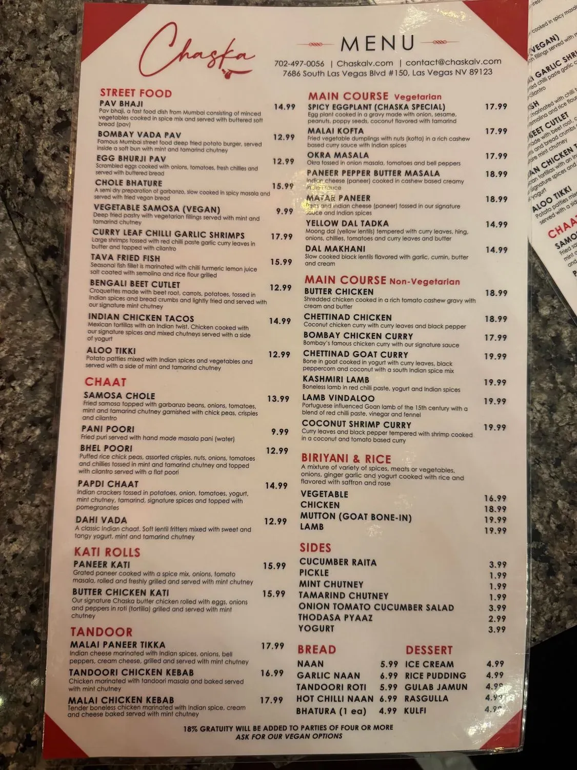 Menu 6