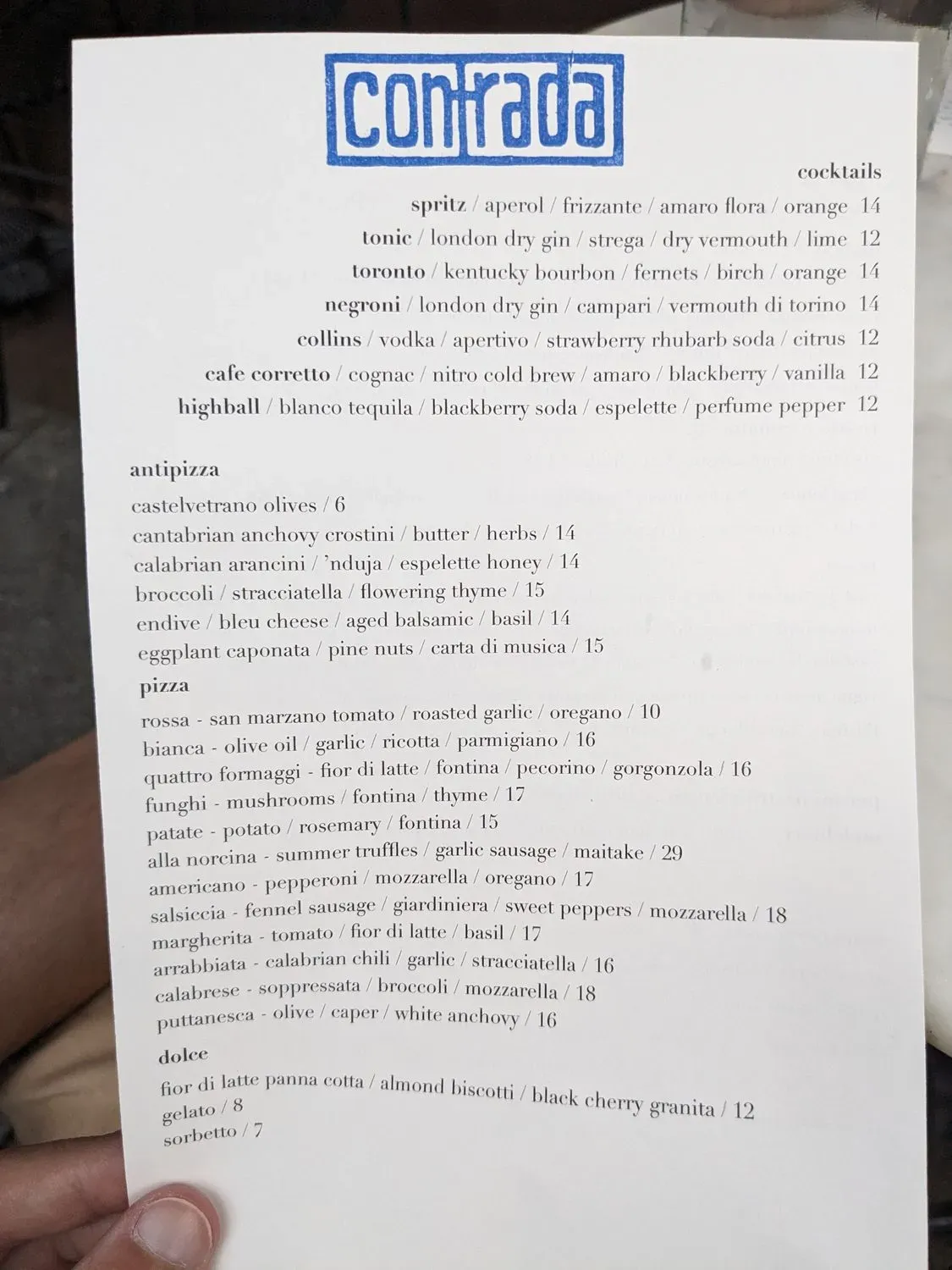 Menu 1