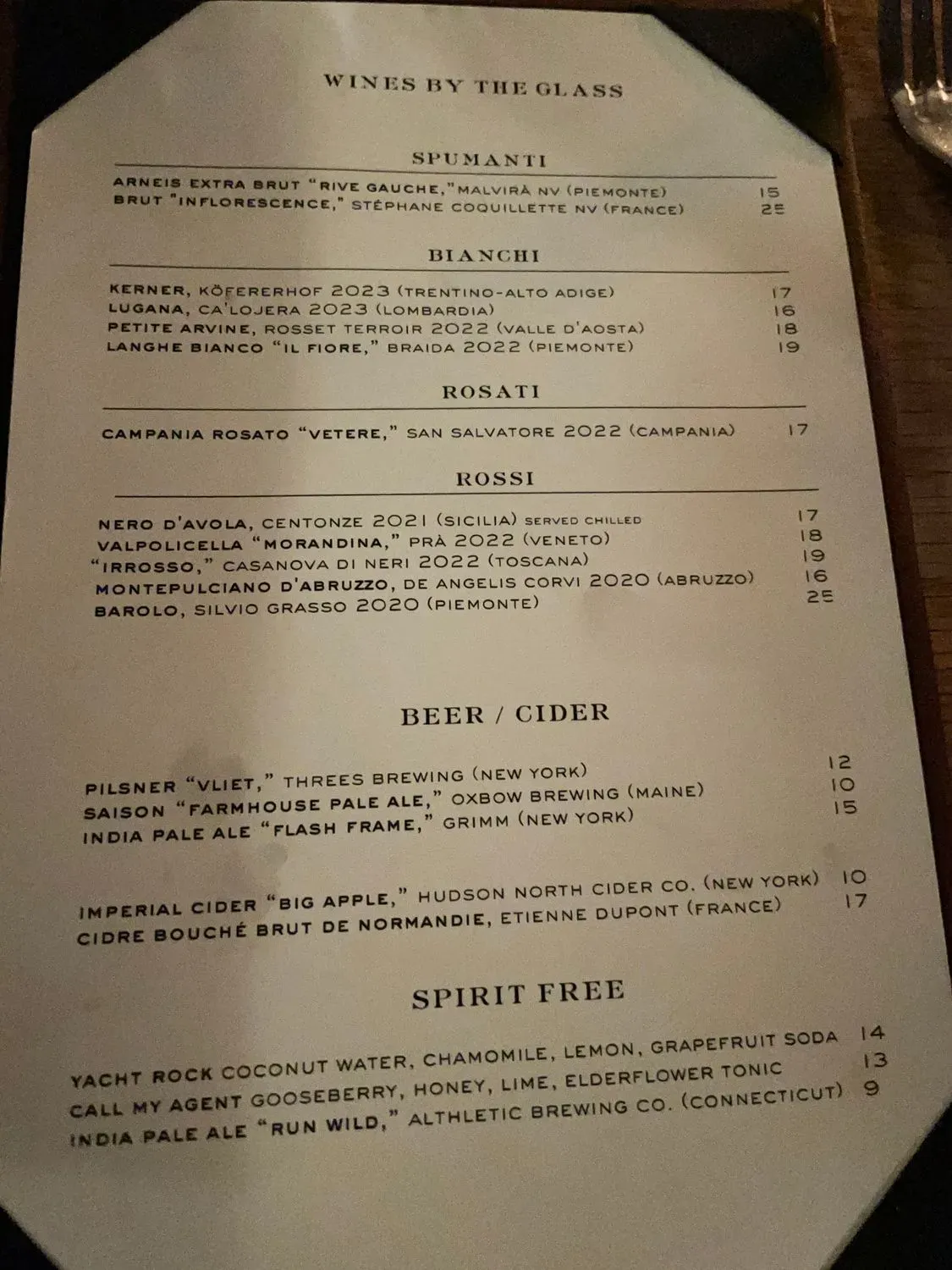 Menu 1