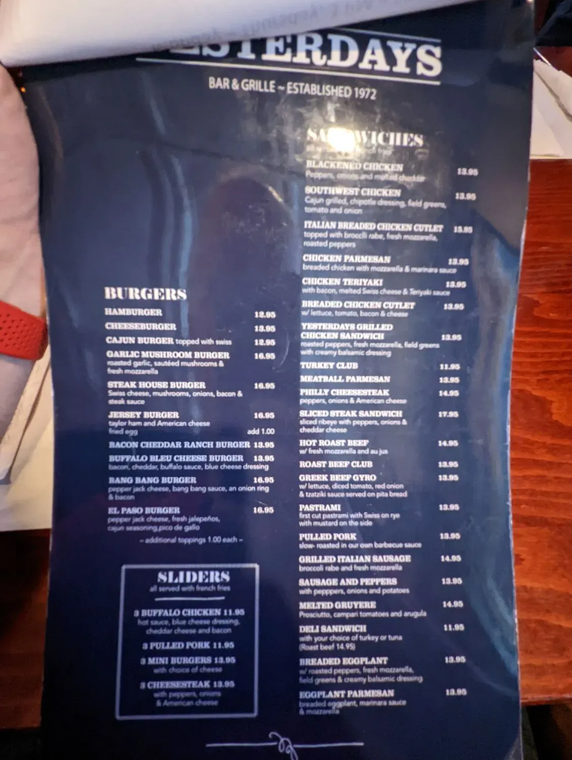 Menu 5