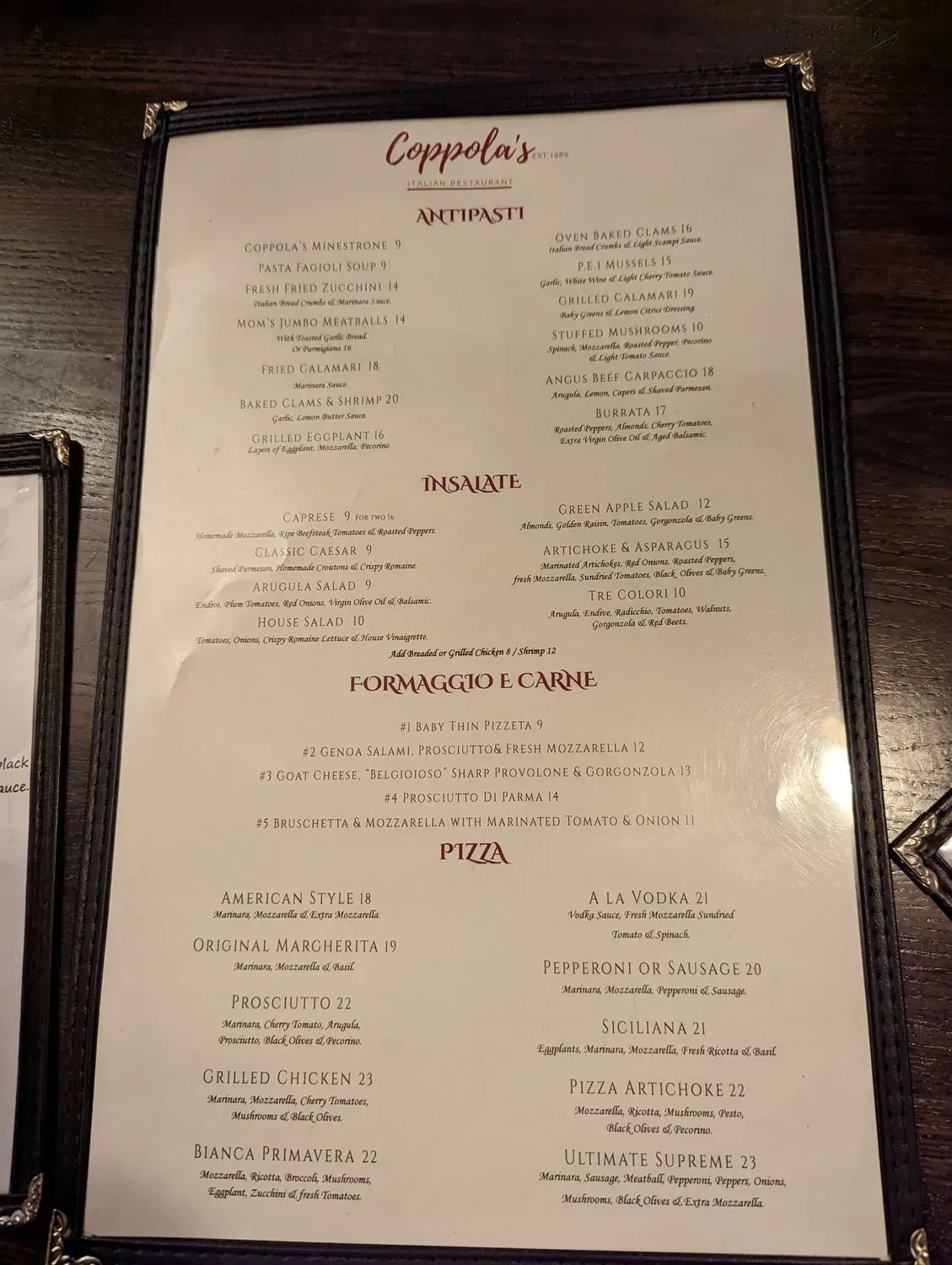 Menu 2