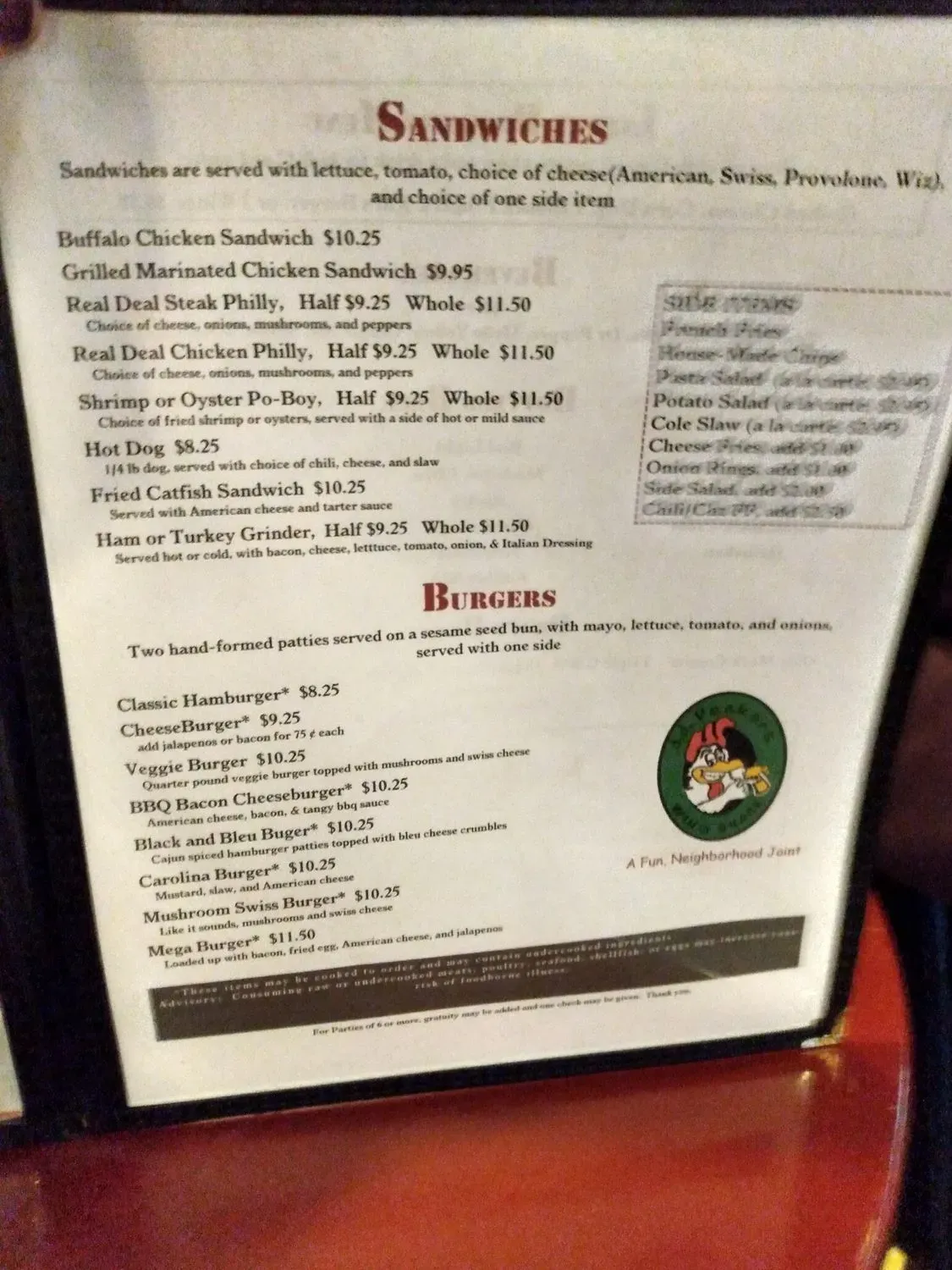 Menu 5