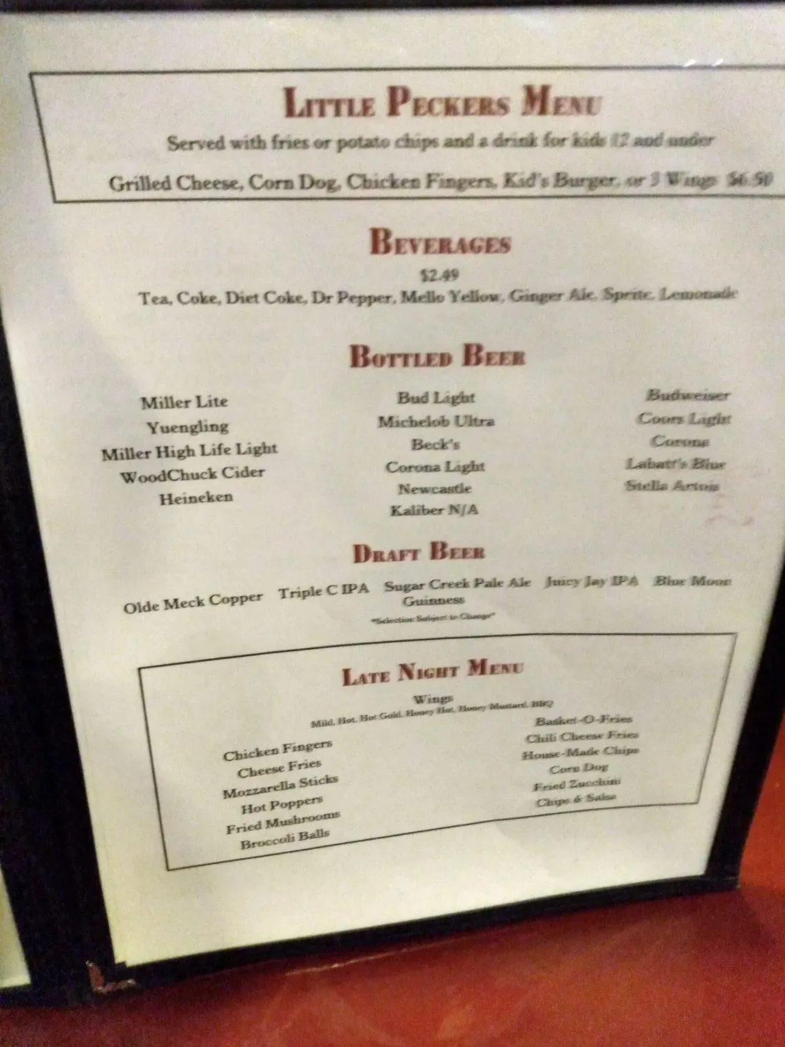 Menu 2