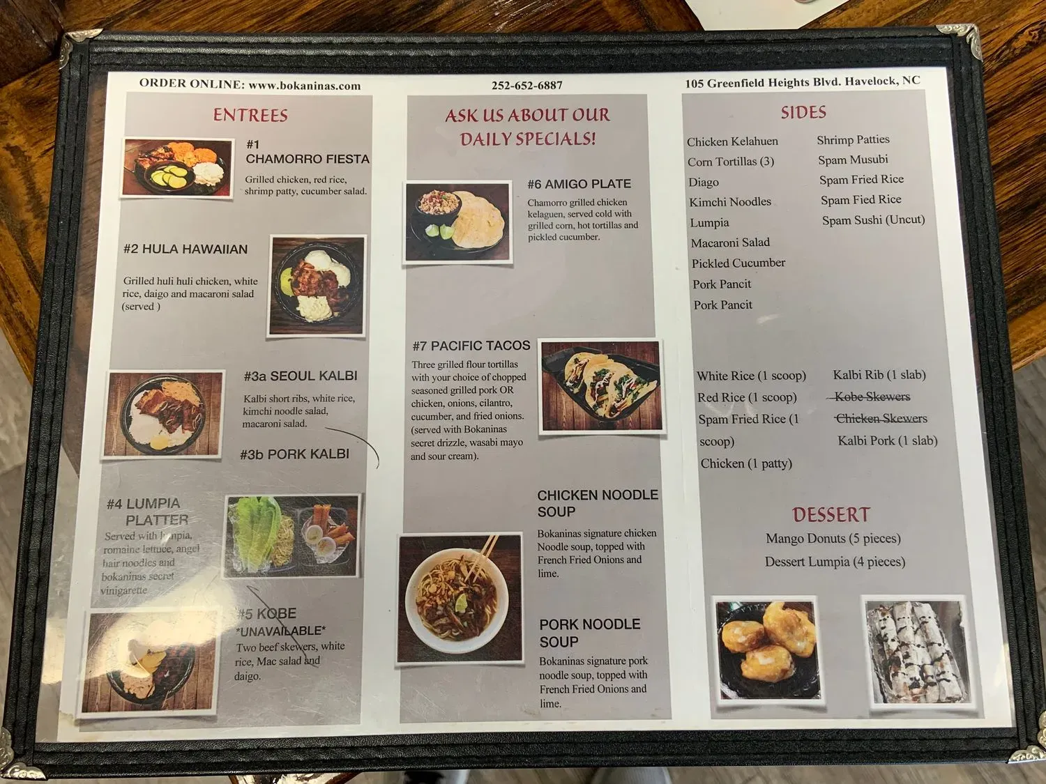 Menu 2