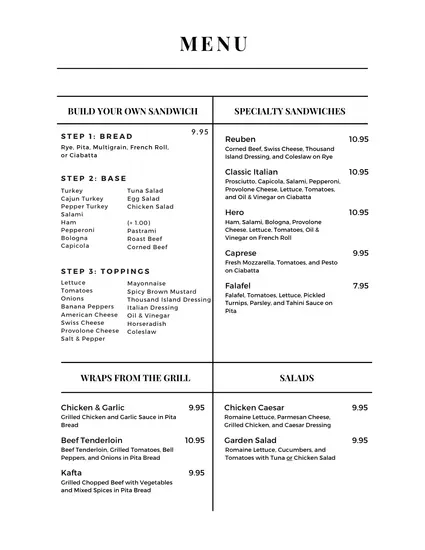 Menu 2