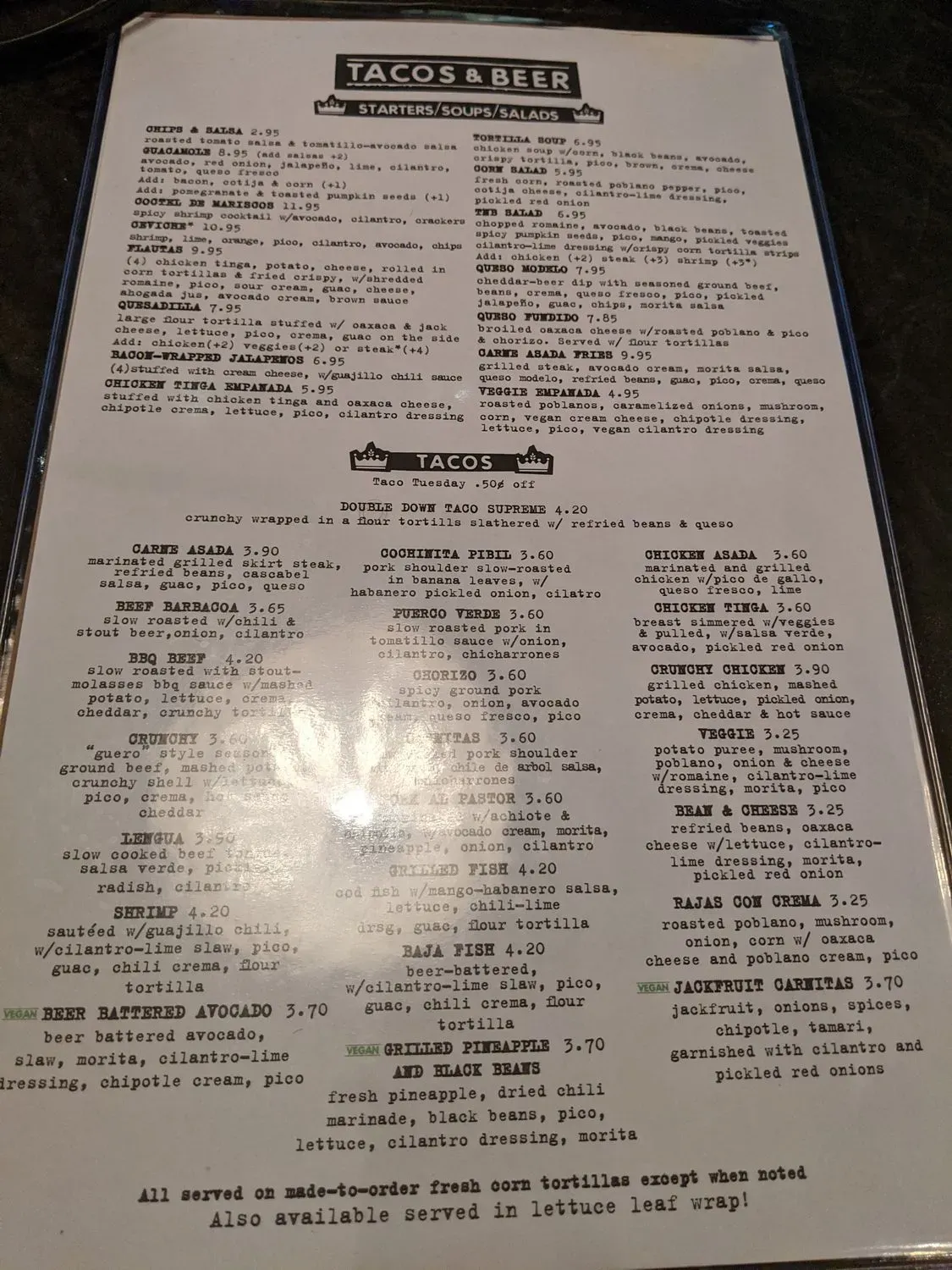 Menu 5