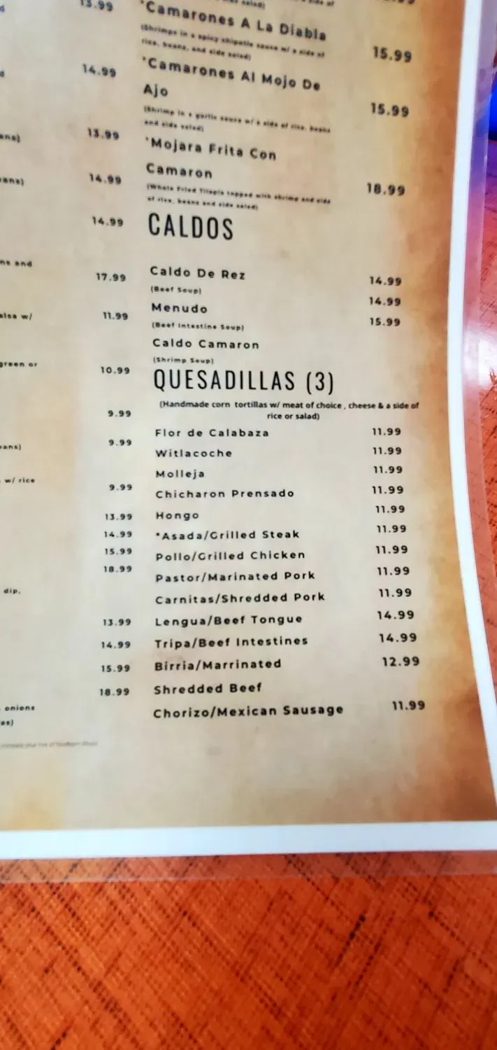 Menu 5