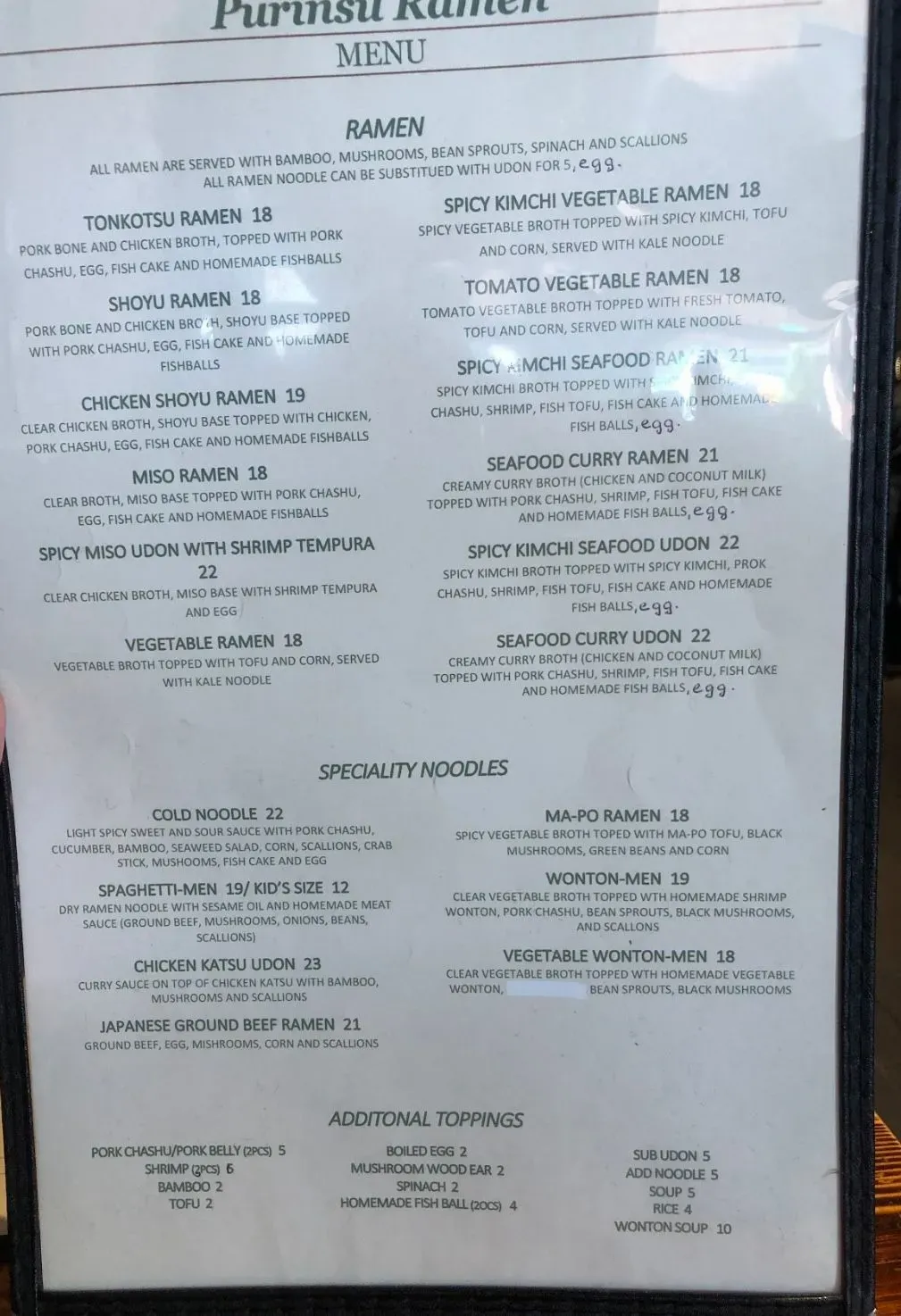 Menu 4