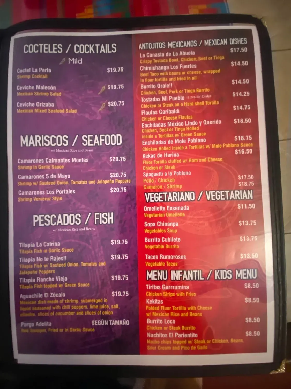 Menu 5