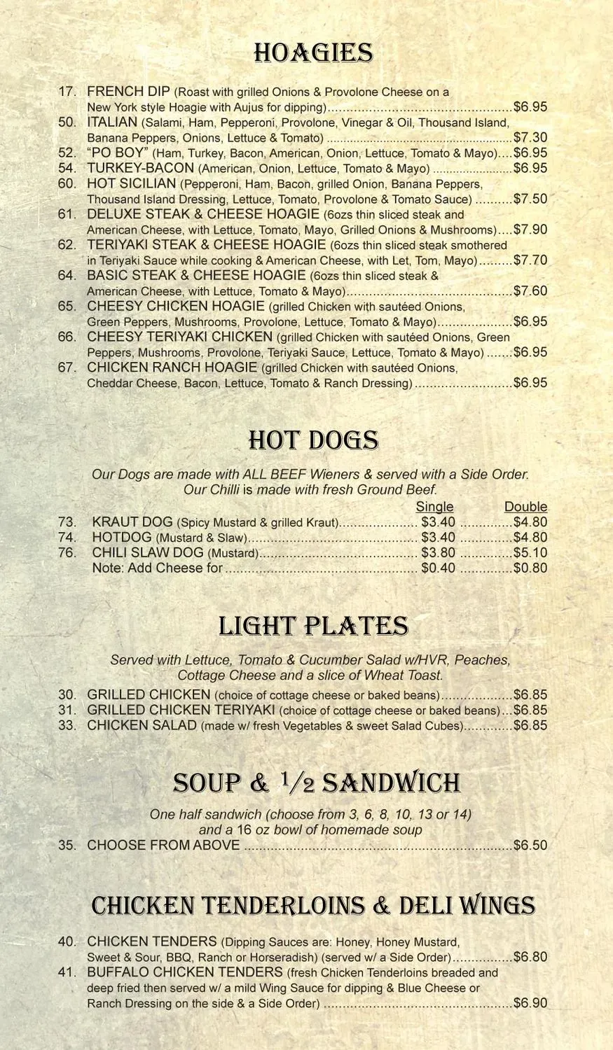 Menu 5