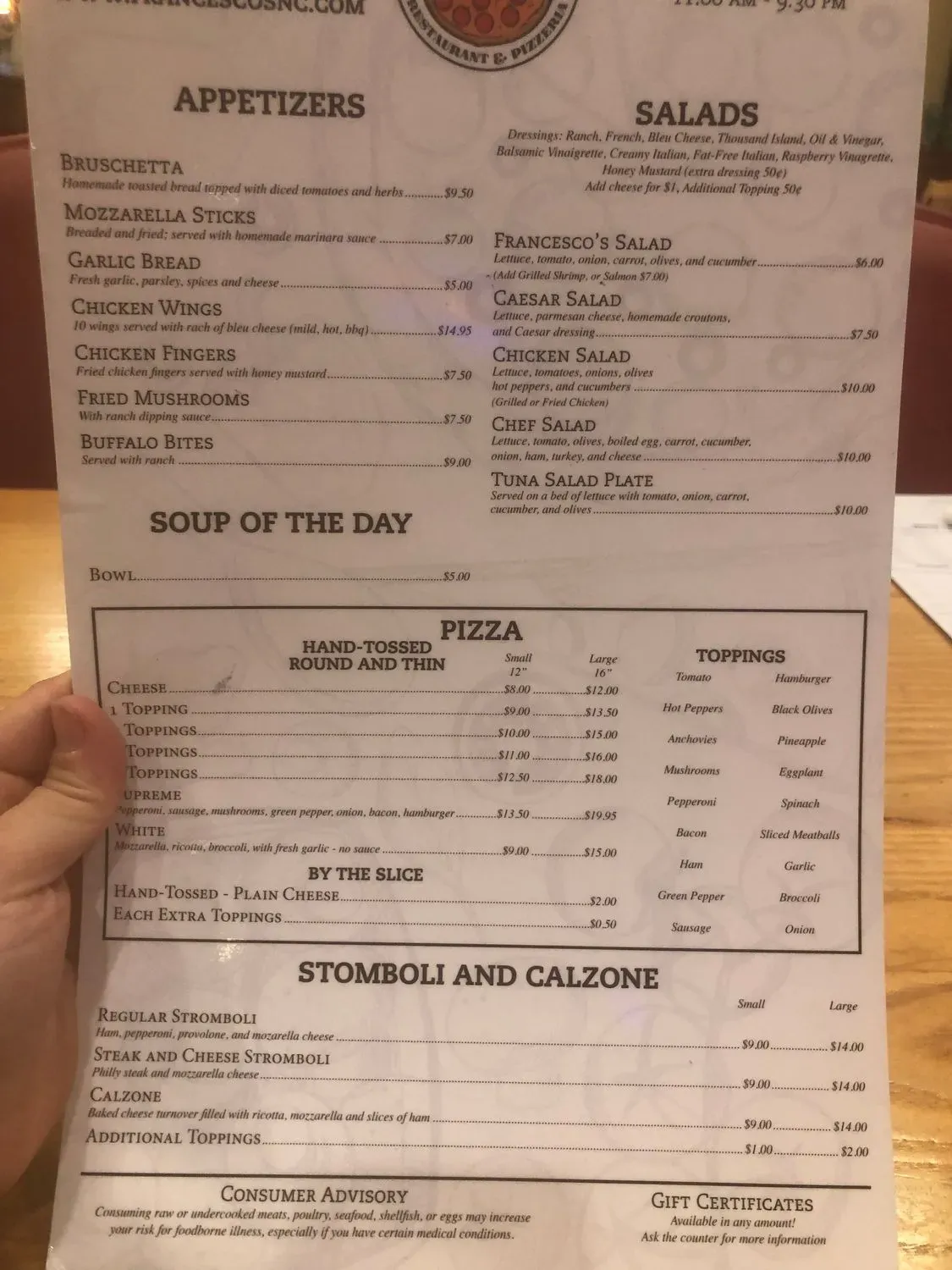 Menu 4