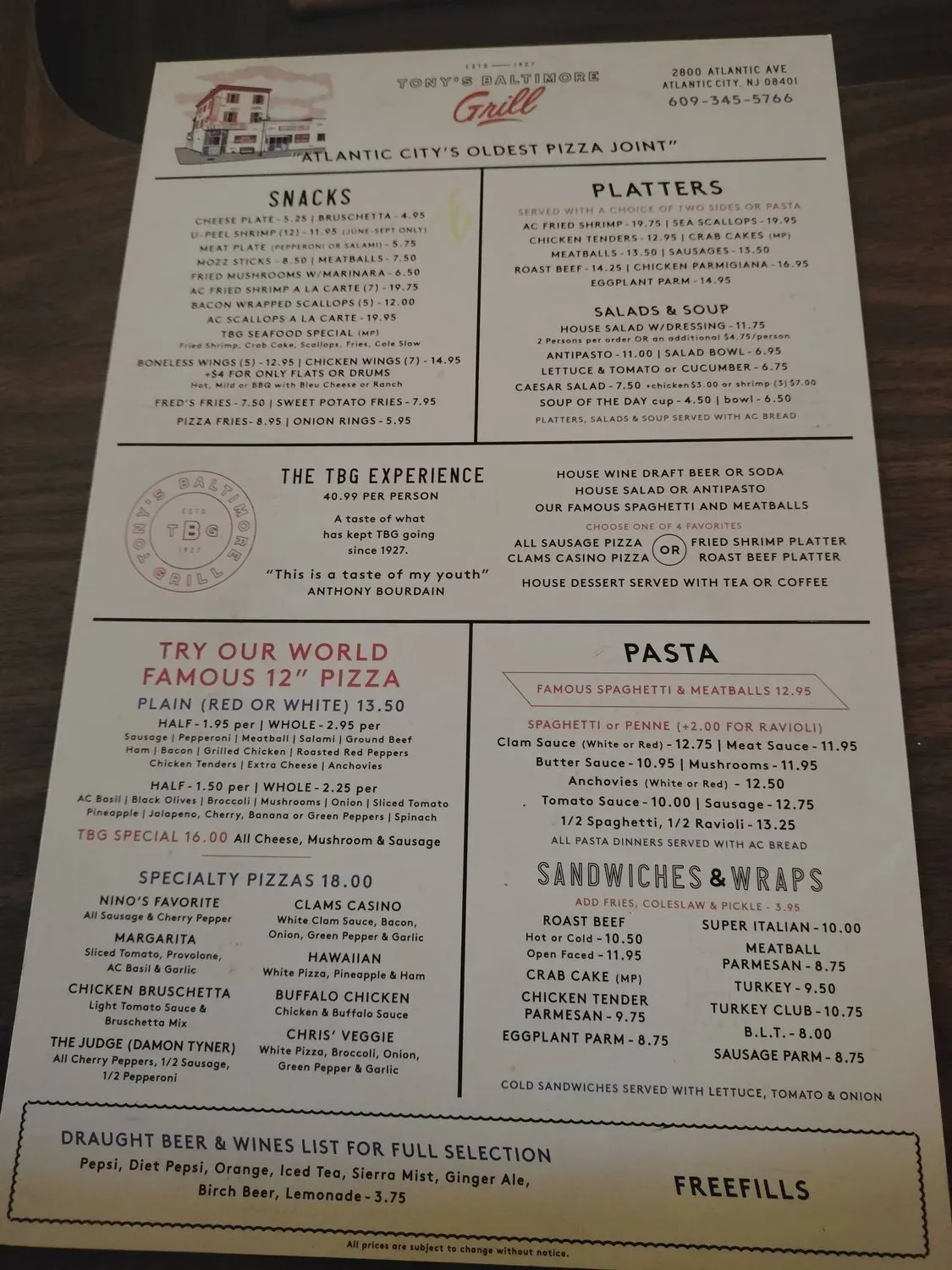 Menu 1