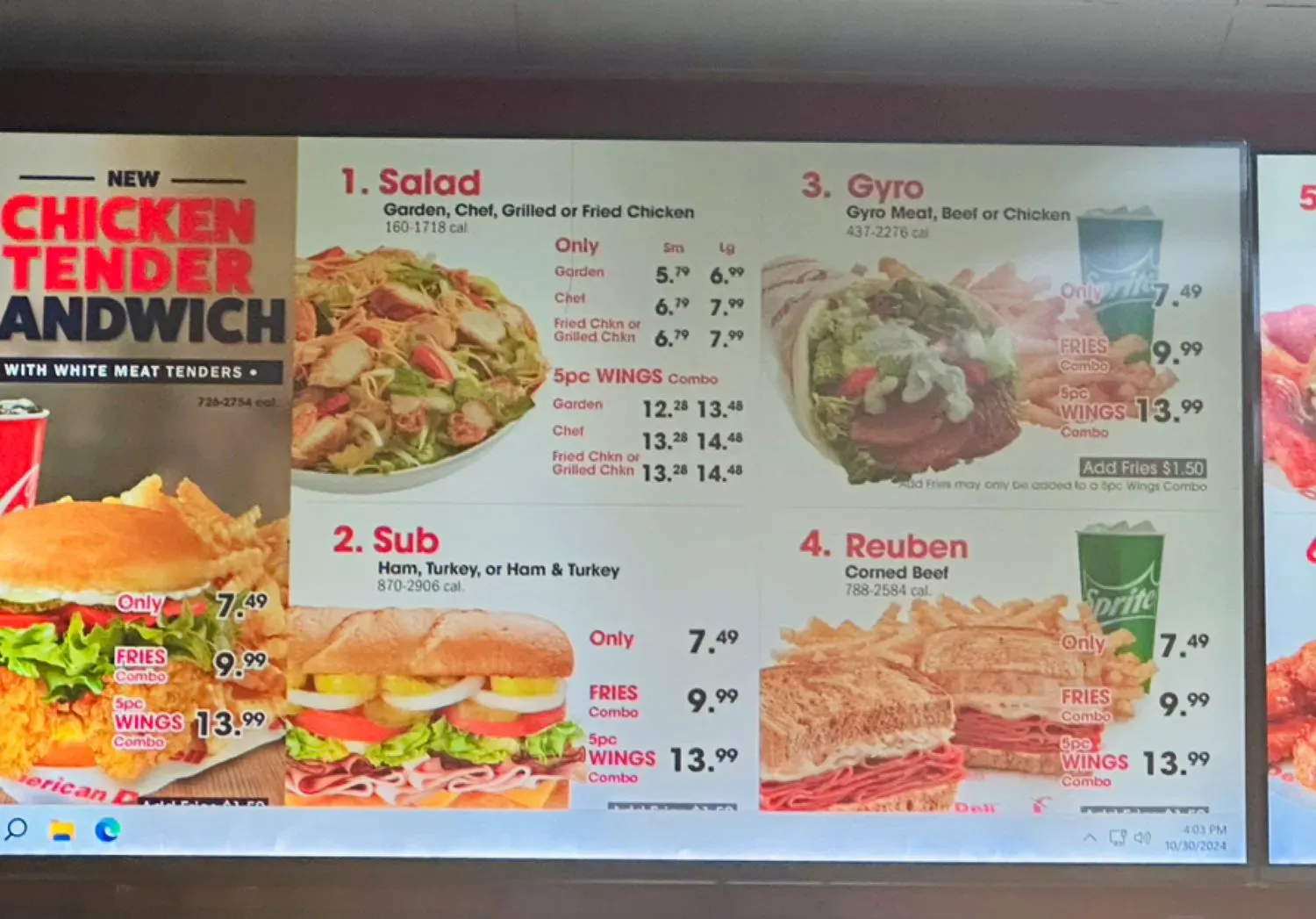 Menu 3