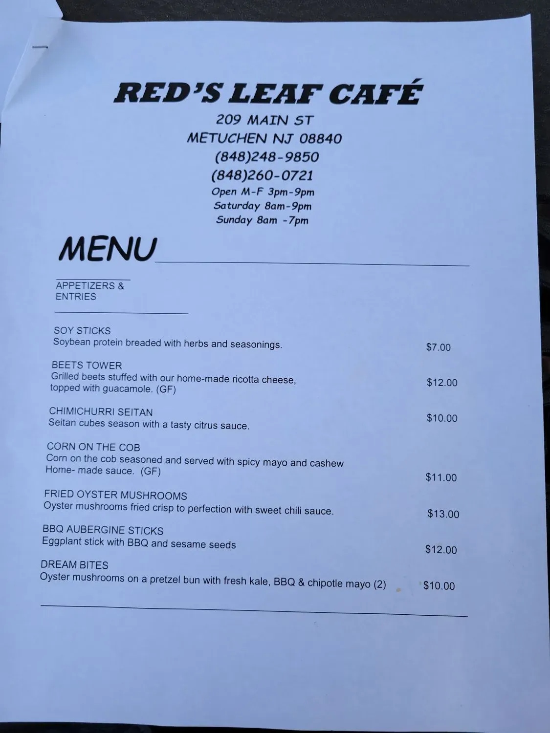 Menu 5