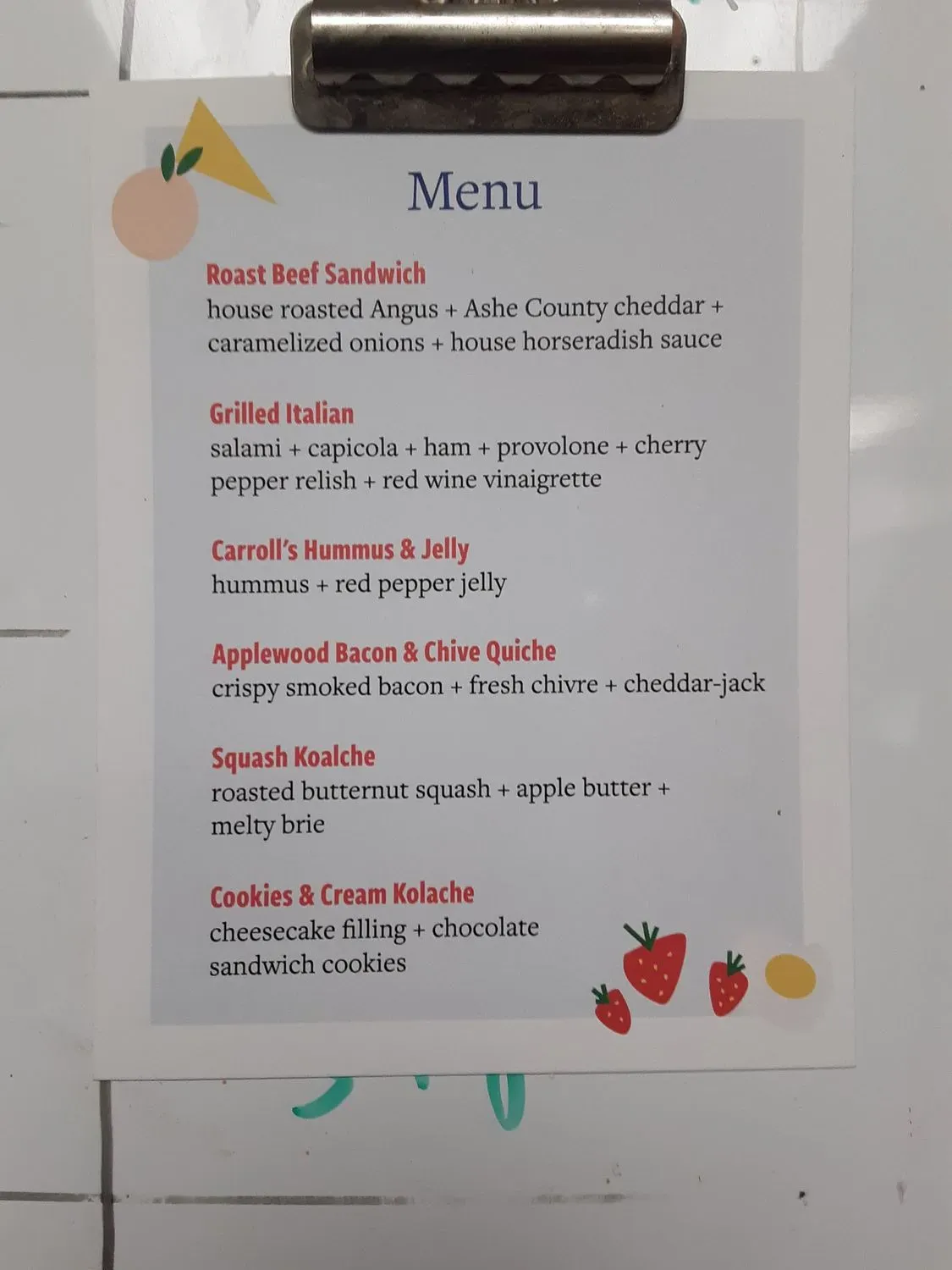 Menu 4