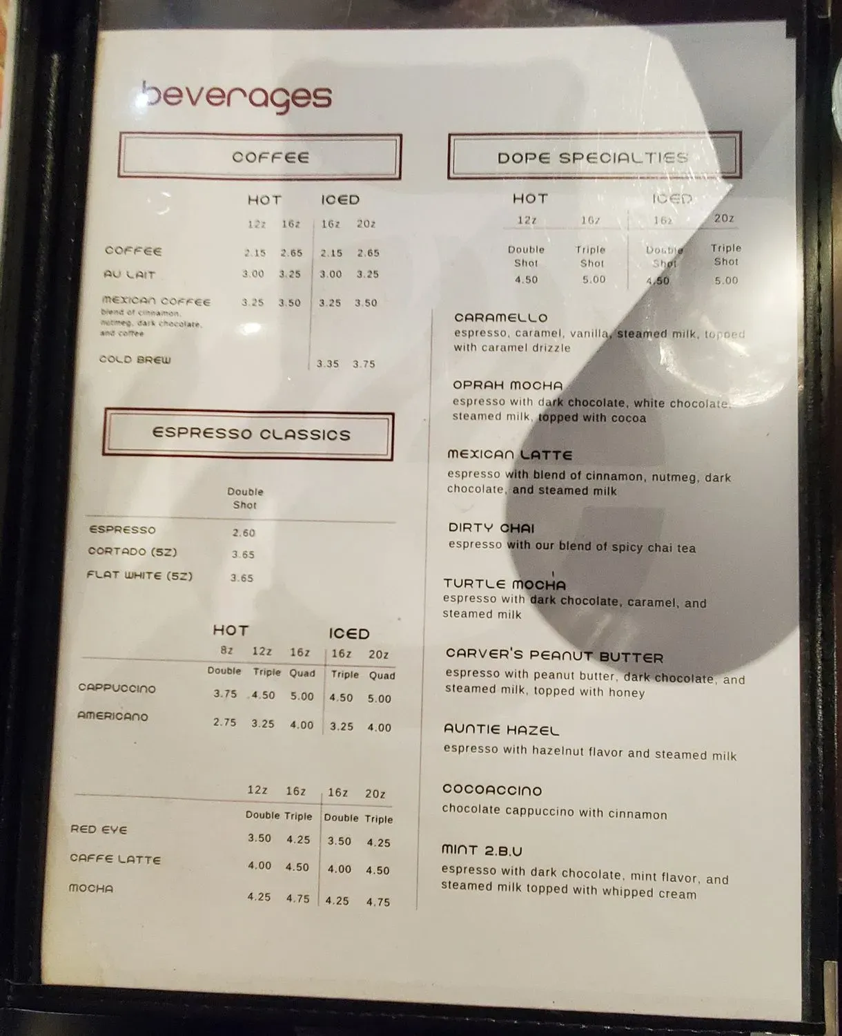 Menu 4