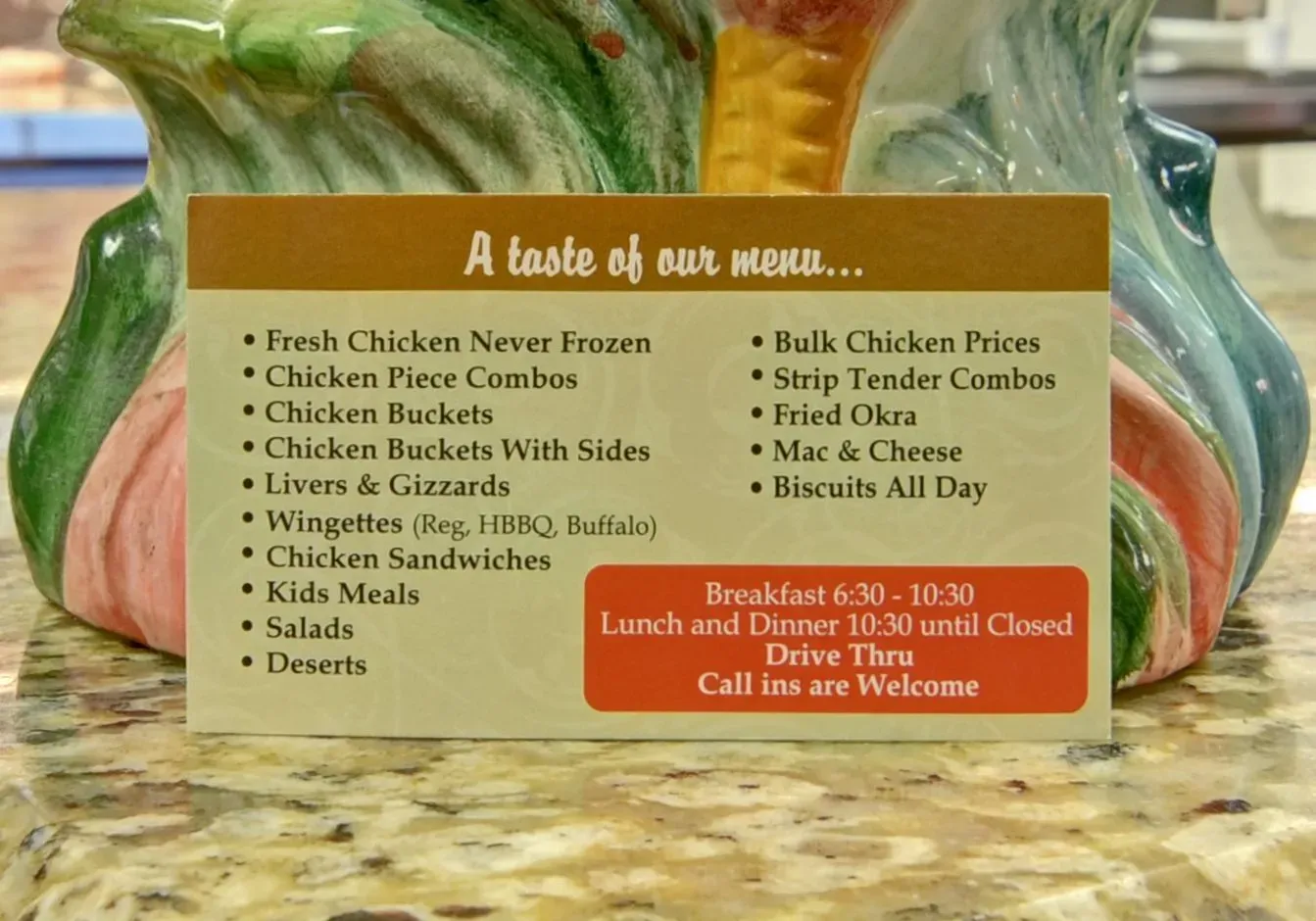 Menu 5