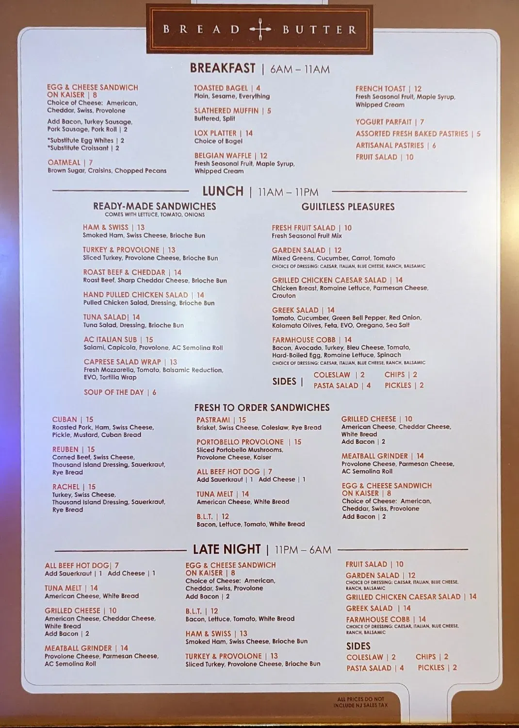 Menu 1