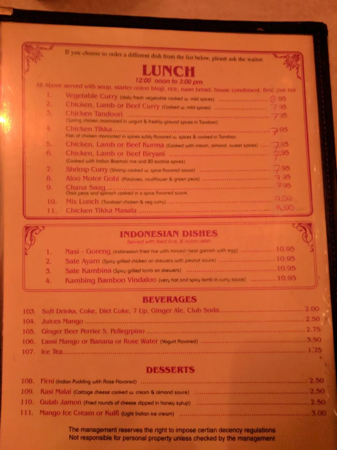 Menu 2