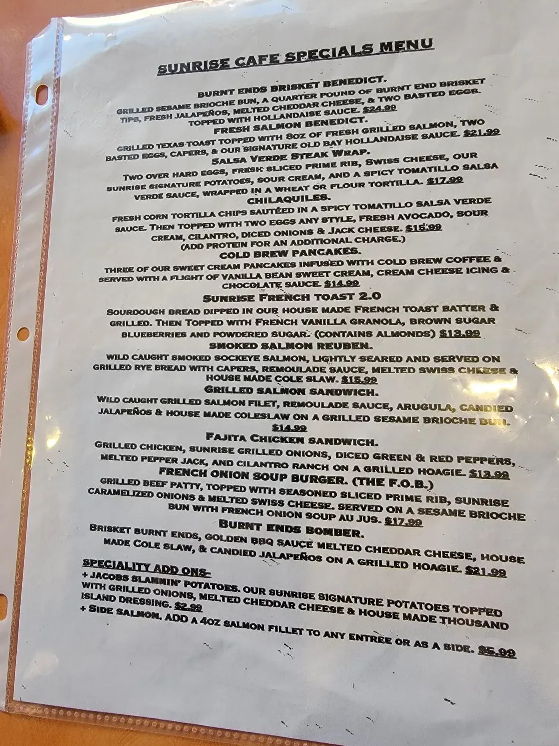 Menu 5