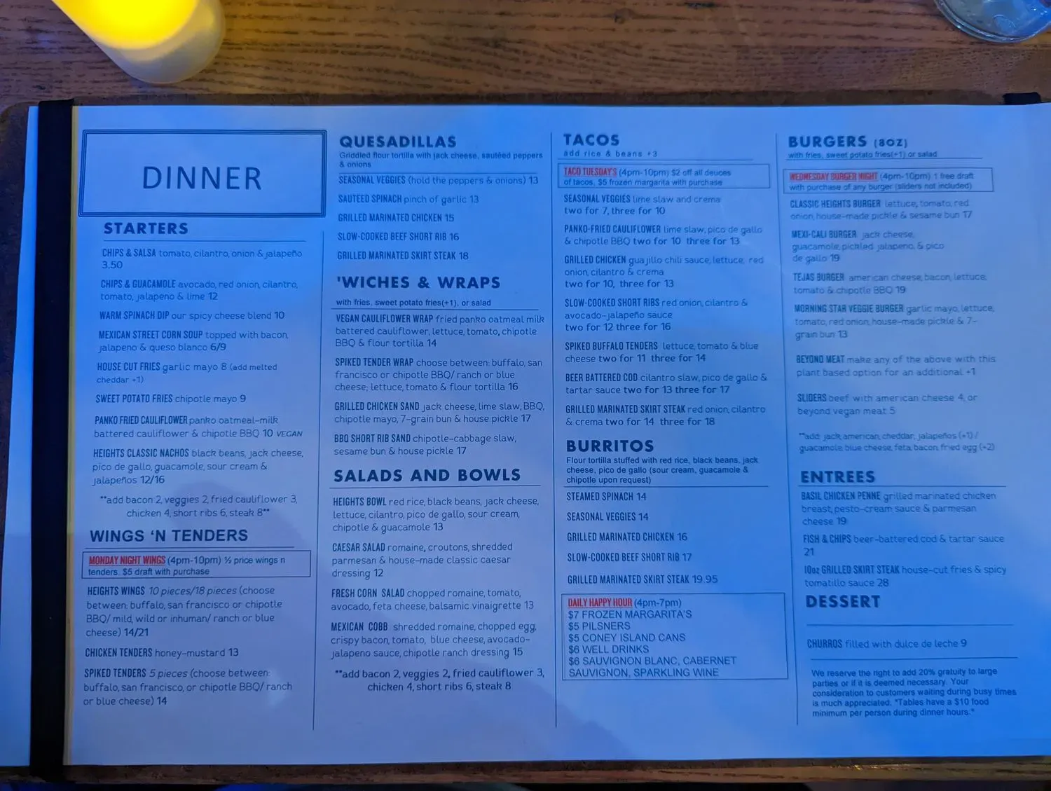 Menu 1