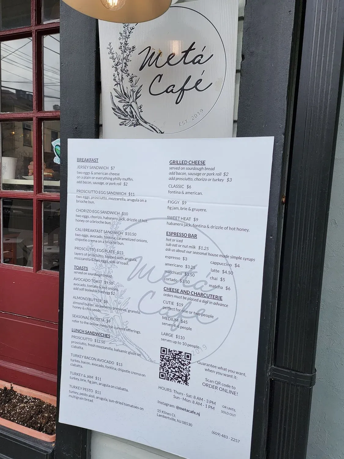 Metá Café Menu - Updated October 2025