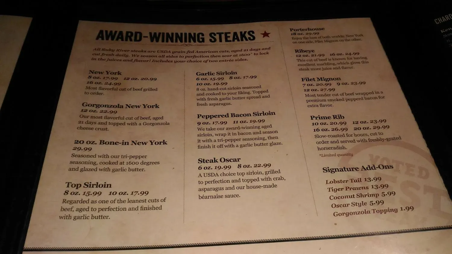 Menu 5