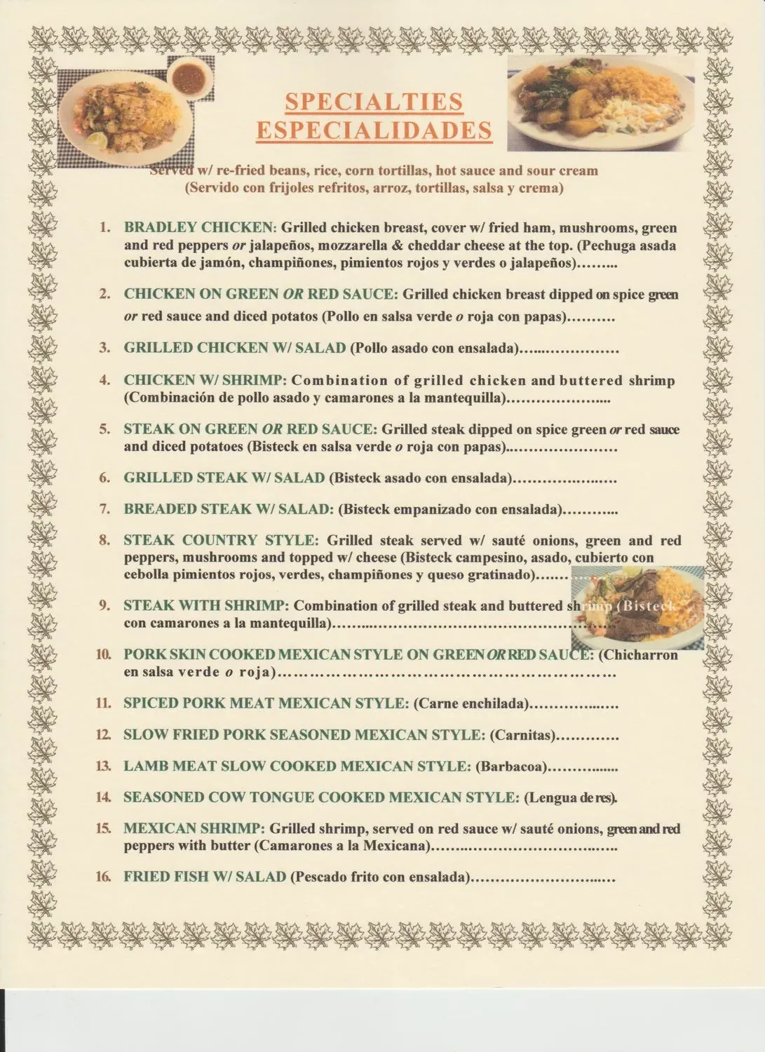 Menu 4