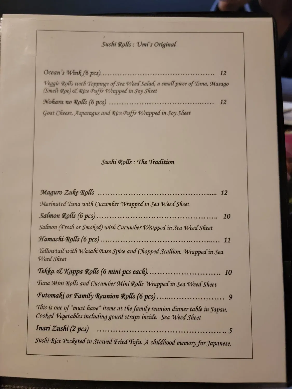 Menu 2