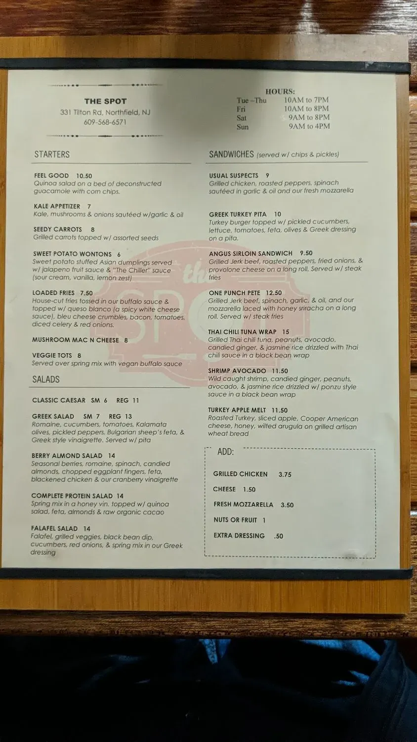 Menu 6