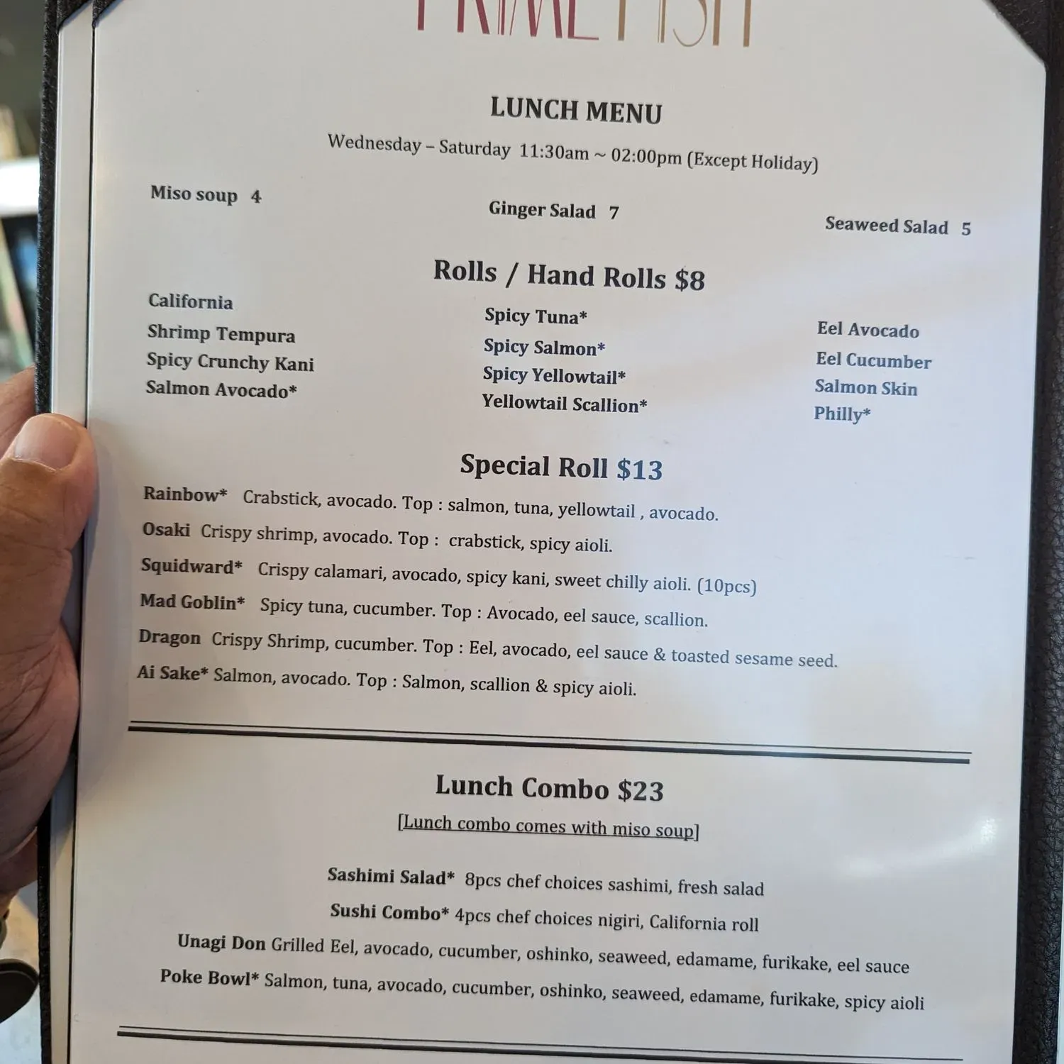 Menu 2