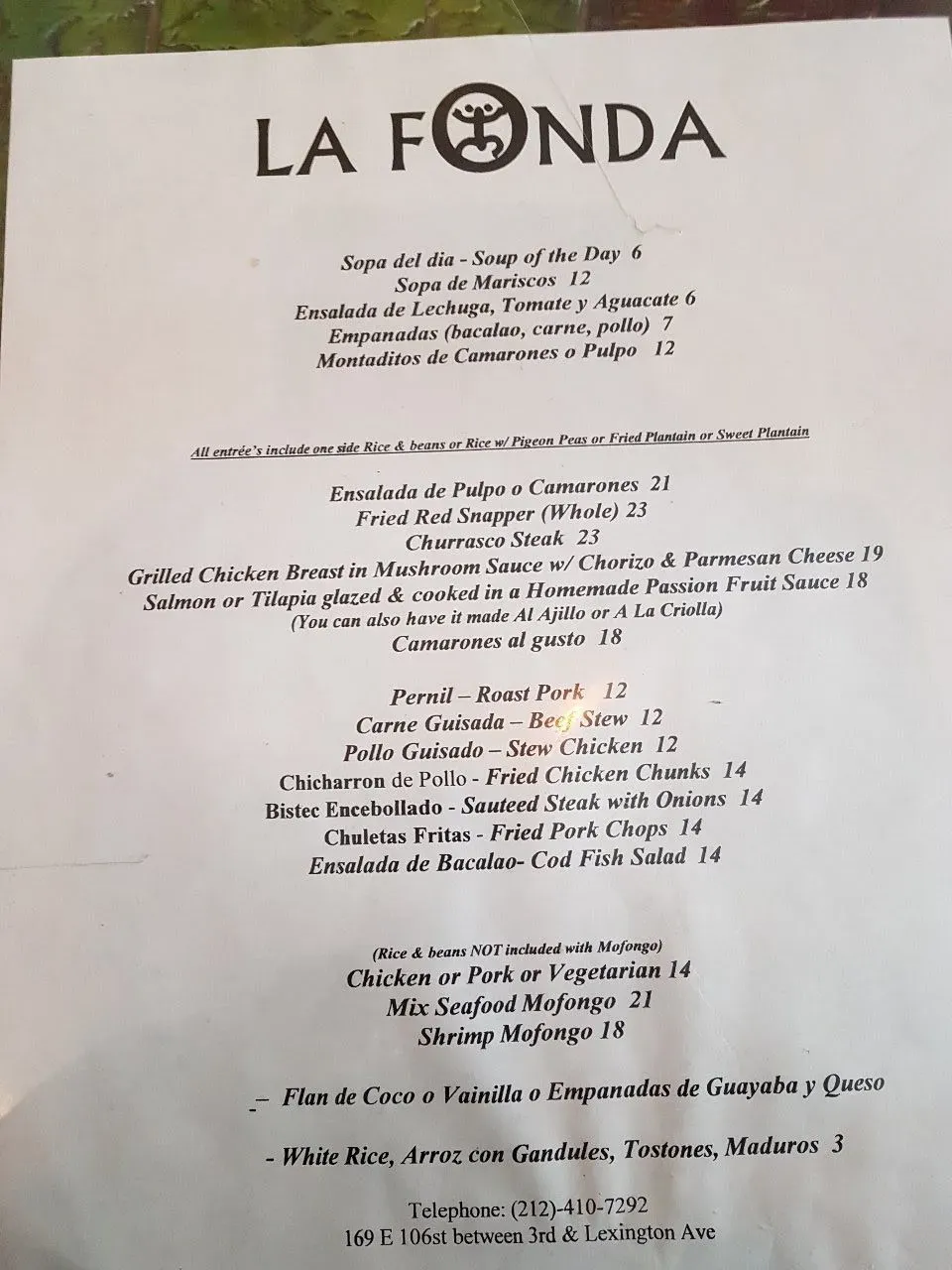 Menu 1