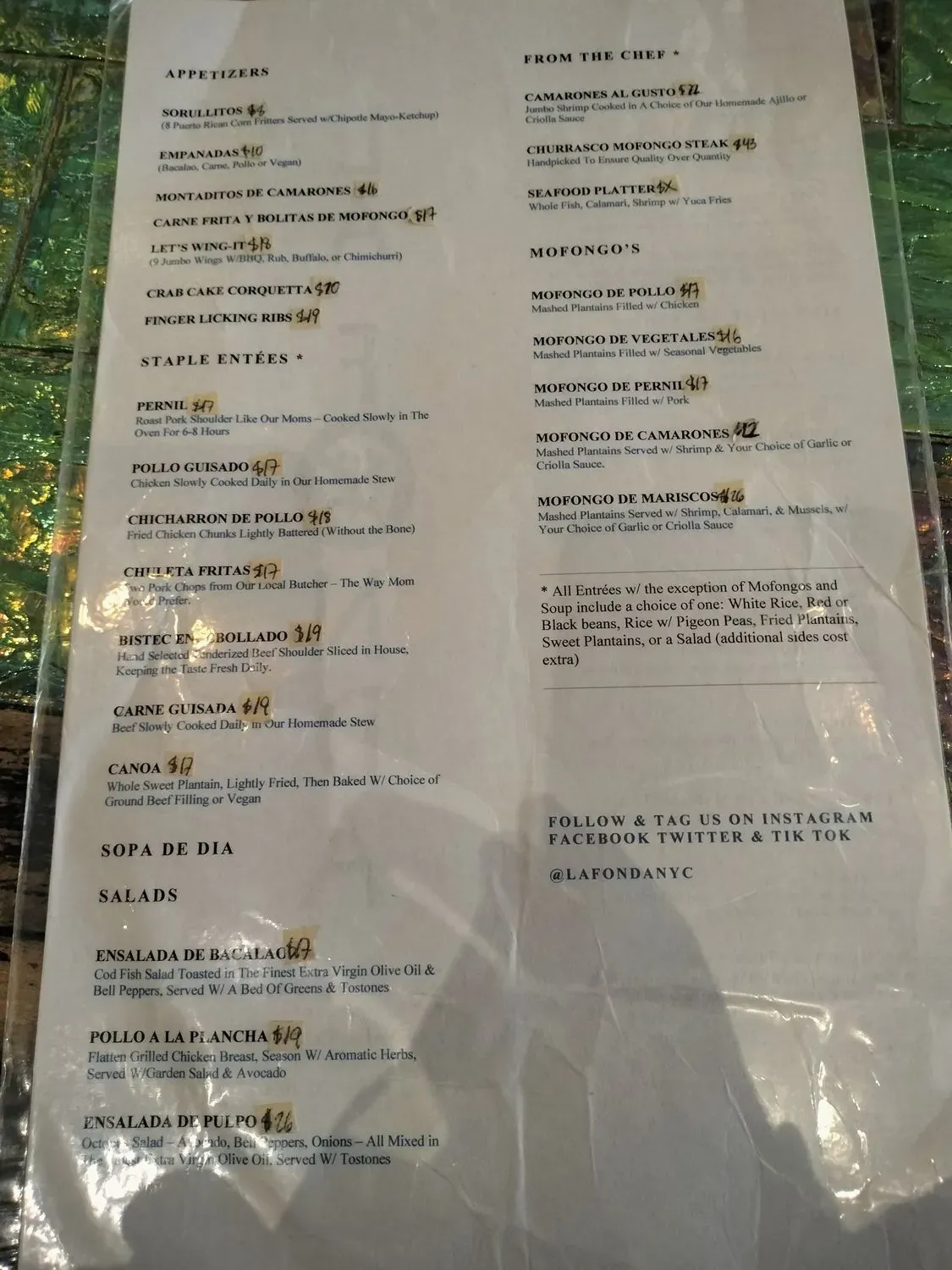 Menu 2