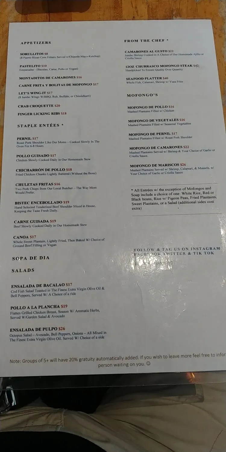 Menu 4