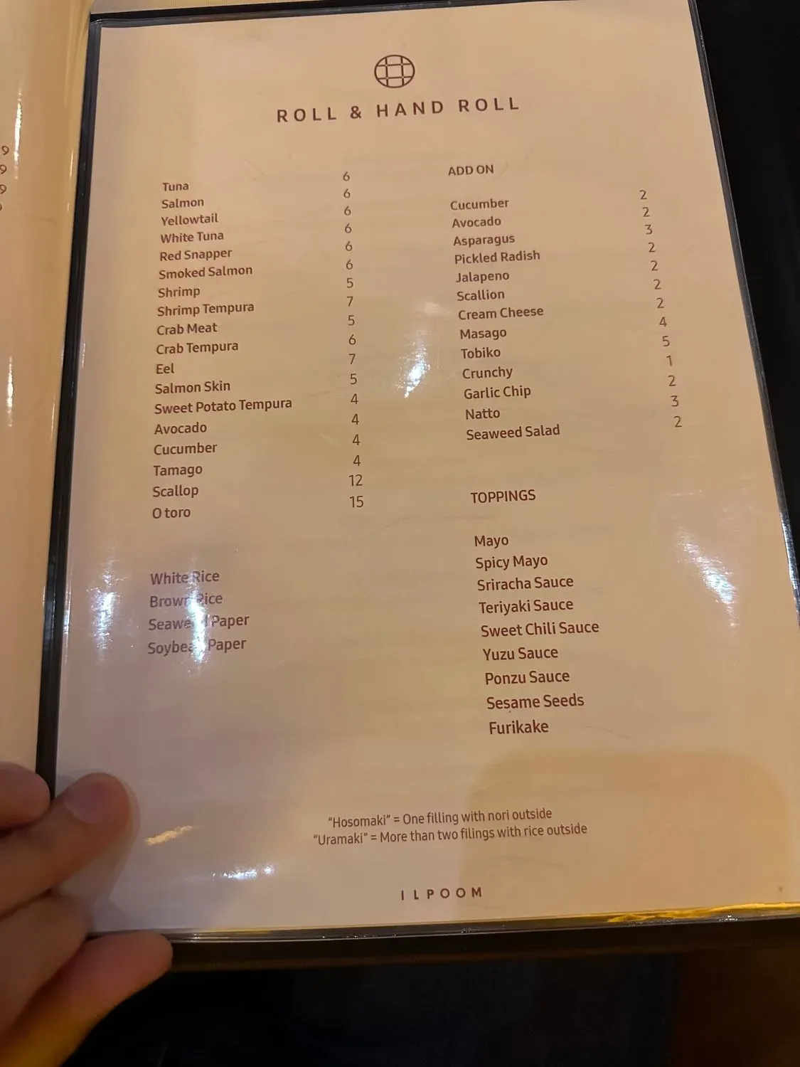 Menu 6