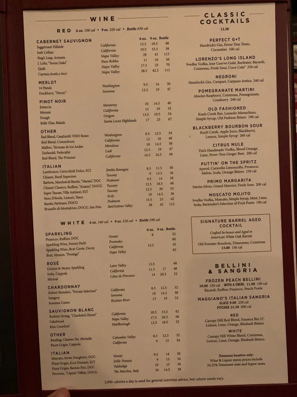 Menu 5