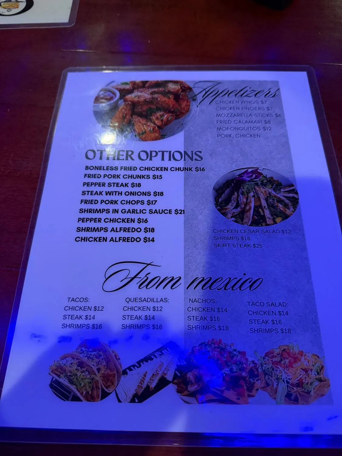 Menu 1