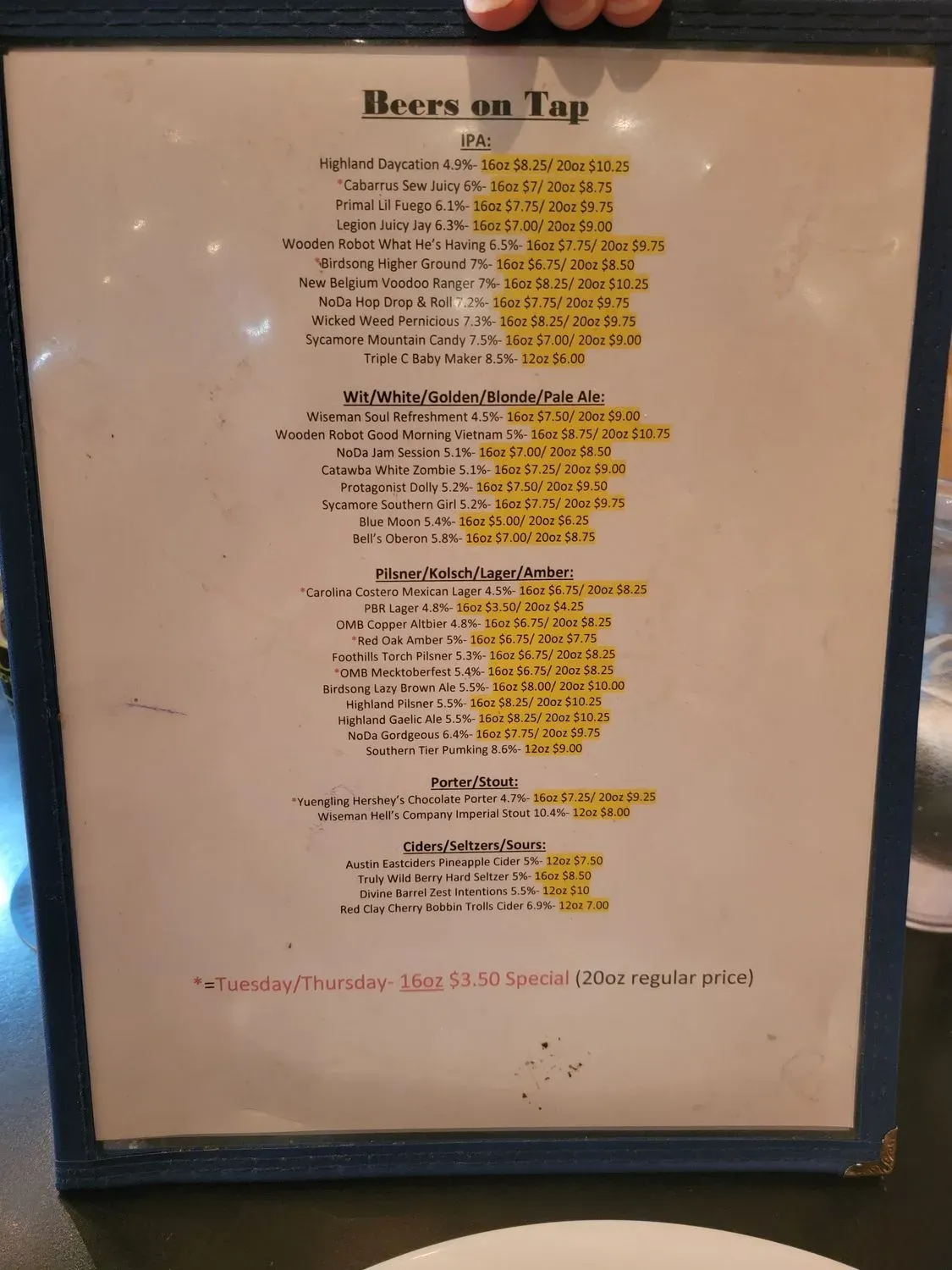 Menu 2