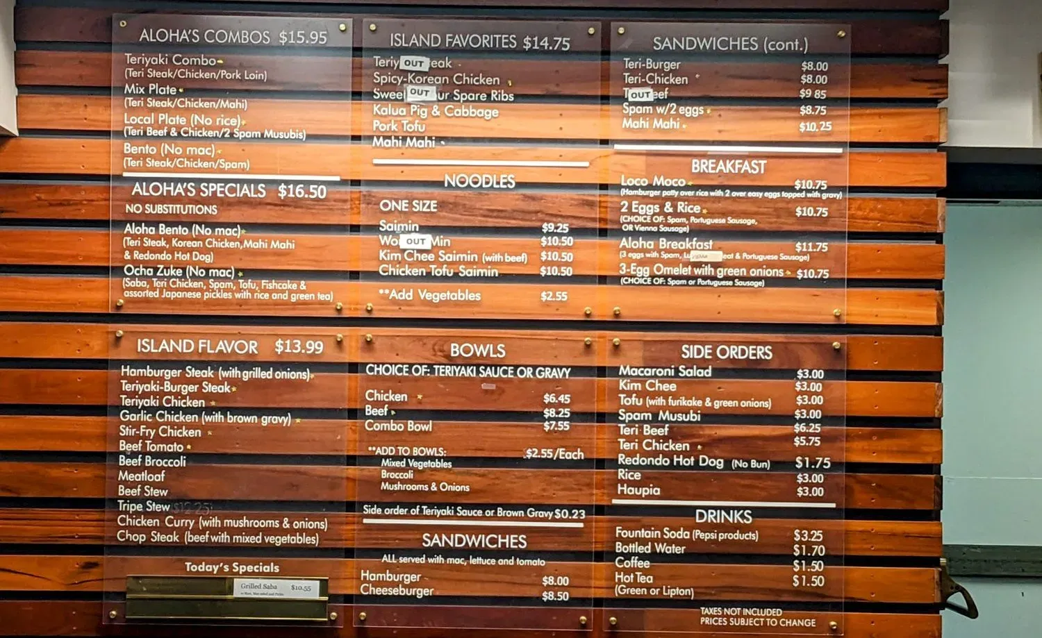 Menu 3