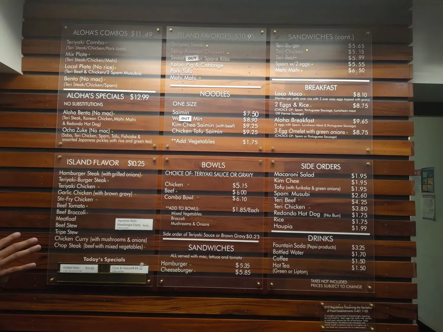 Menu 5