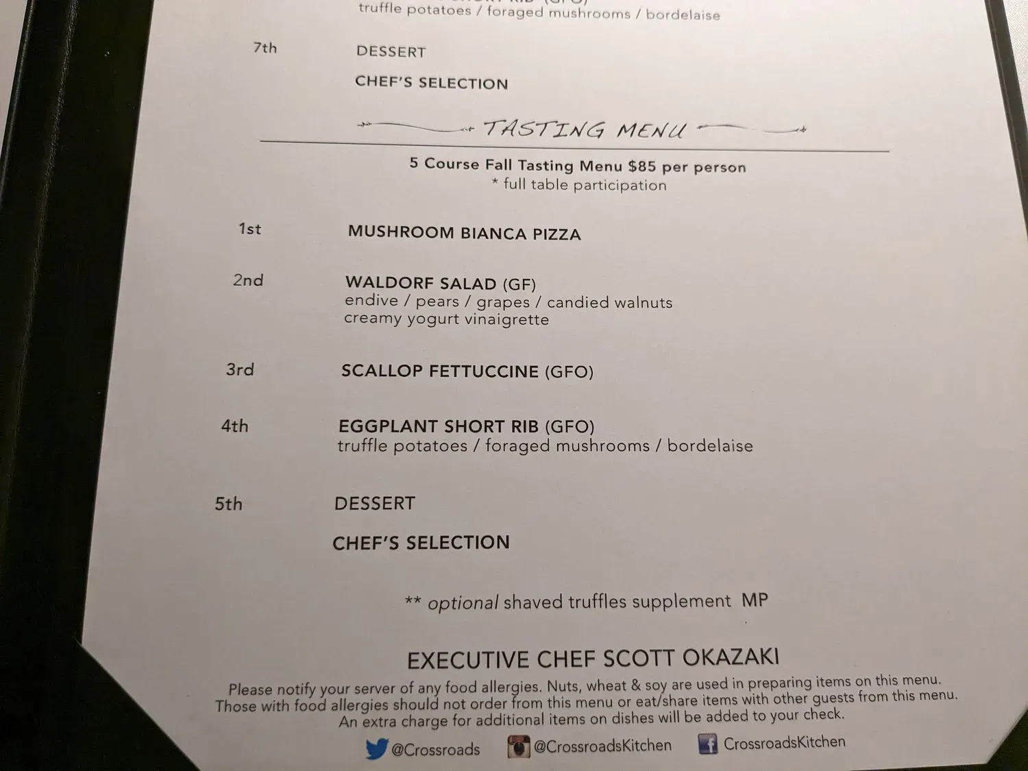 Menu 5