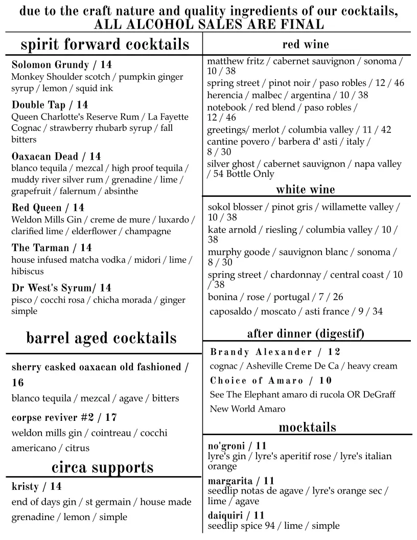 Menu 5