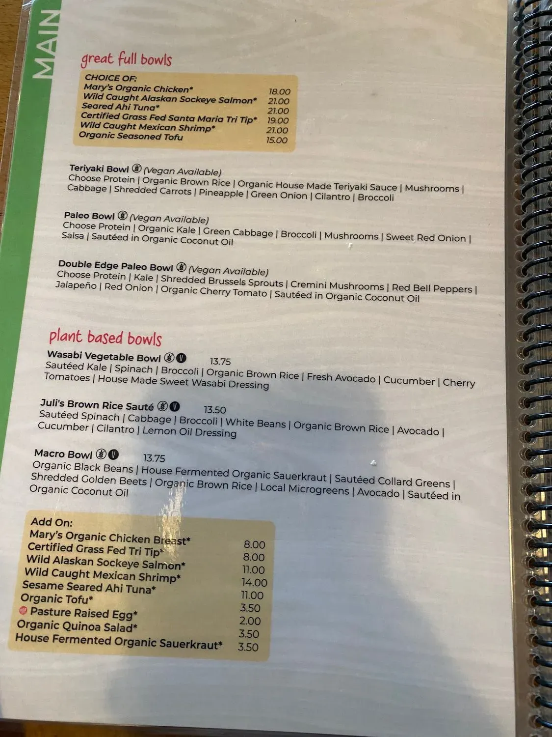 Menu 2