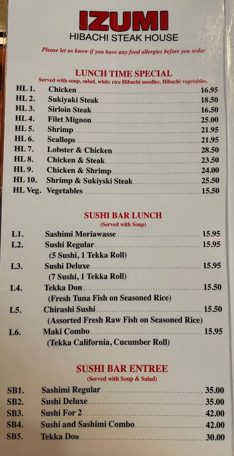 Menu 1