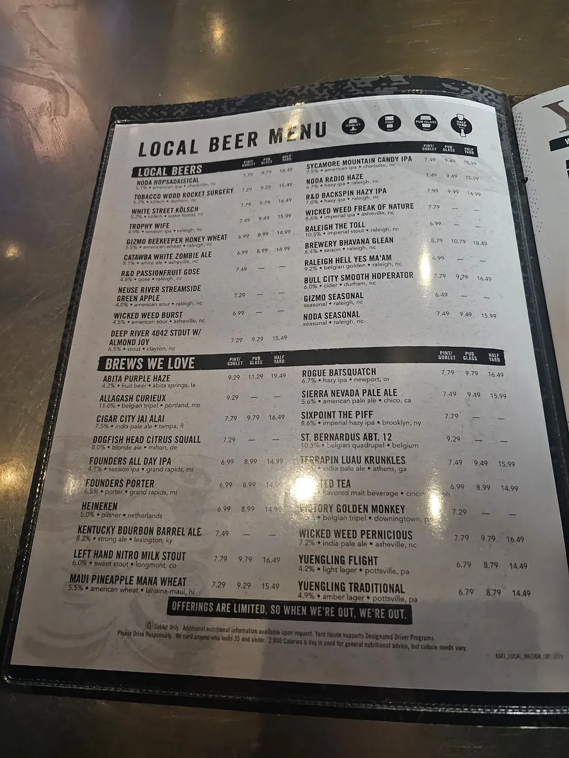 Menu 5