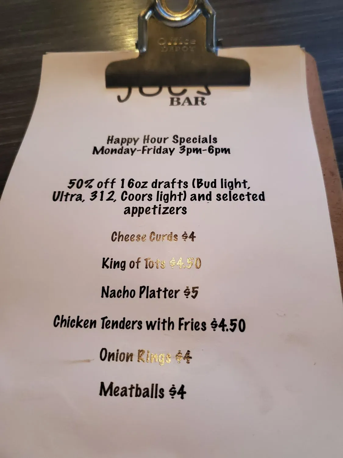 Menu 1