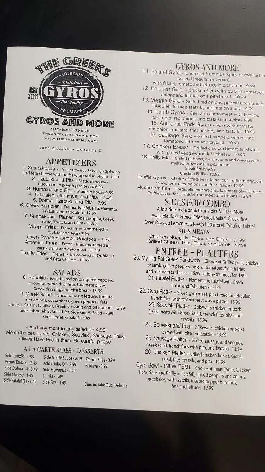 Menu 5