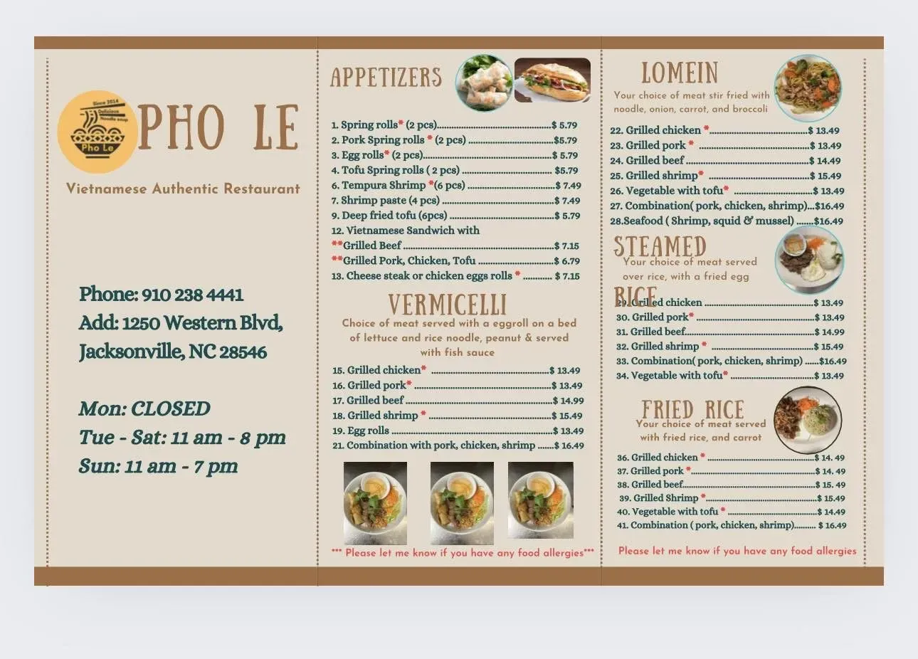 Menu 2