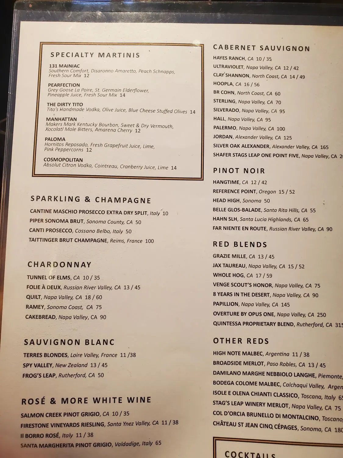 Menu 4