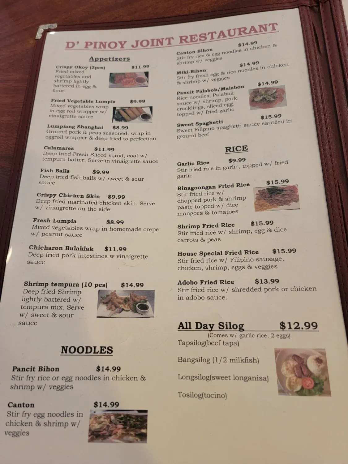 Menu 5